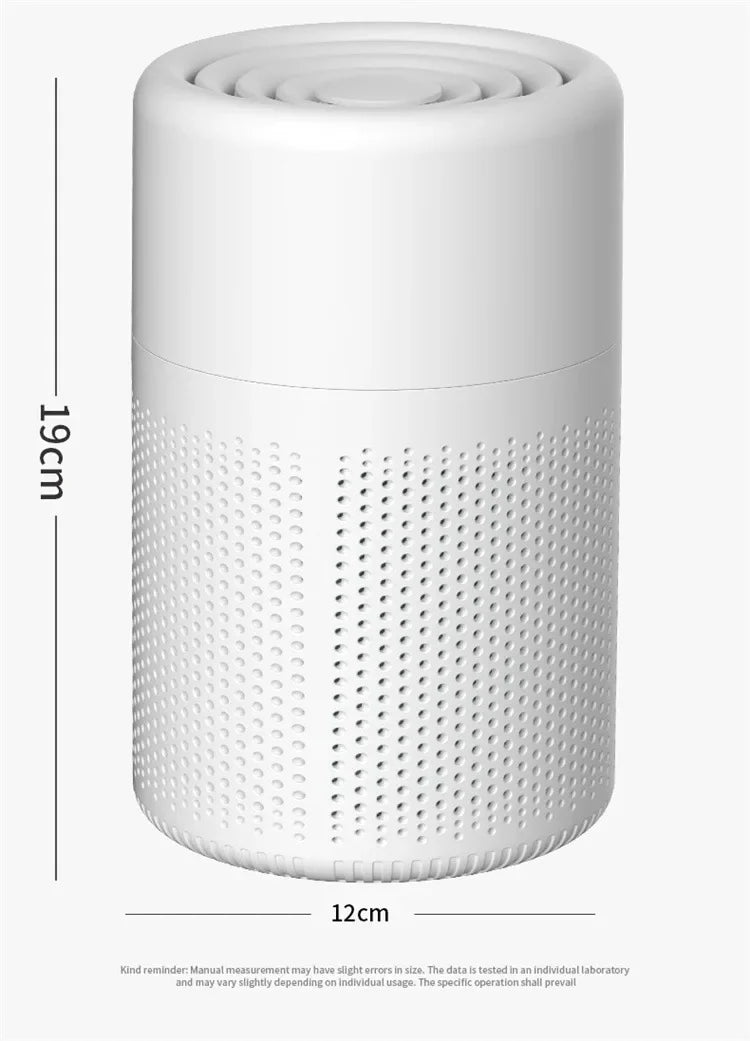 Portable USB Air Purifier with Essential Oil Diffuser β Quiet, Compact & Effective Odor Removal