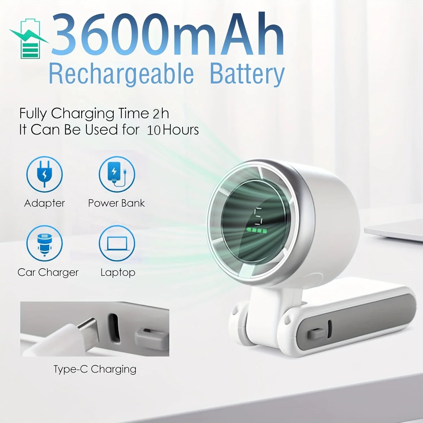 rechargeable mini portable fan