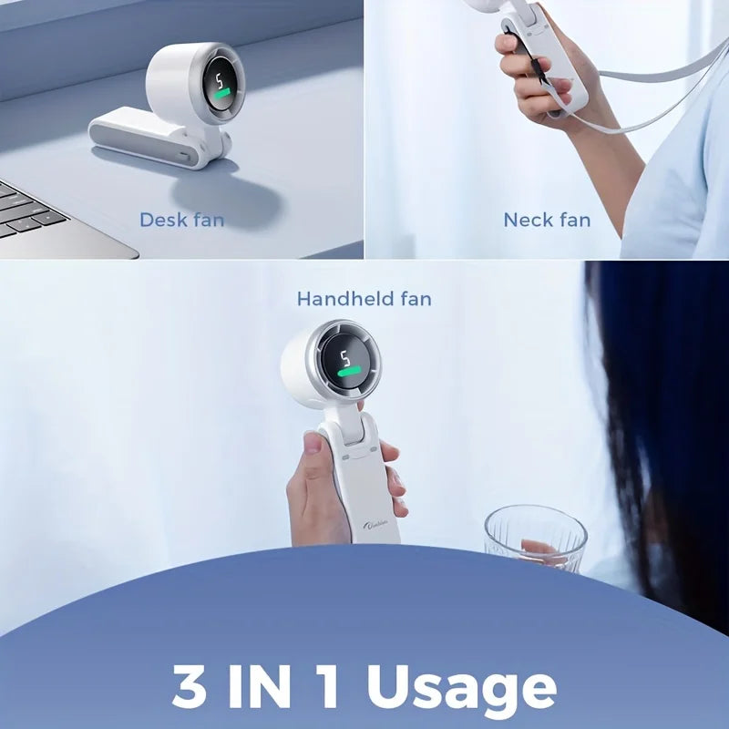 3 in 1 usage mini foldable turbo fan