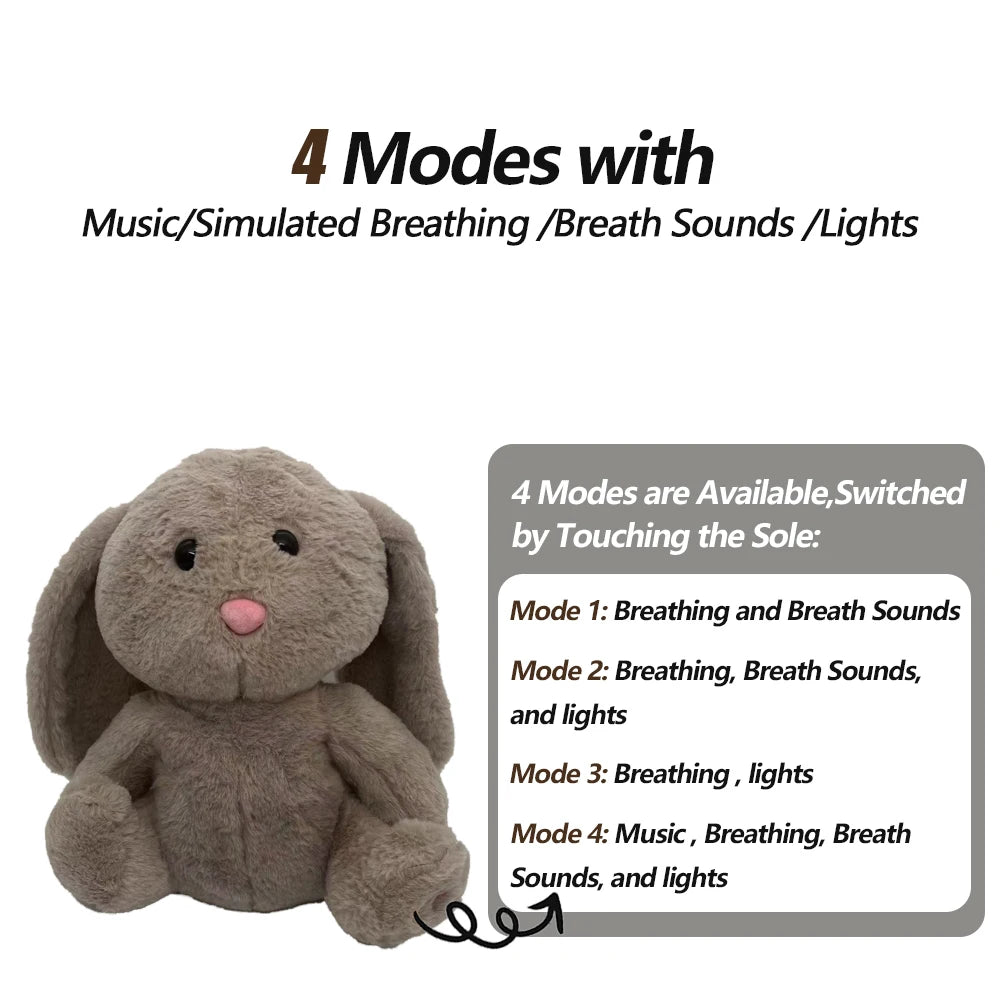 bunny soothing musical plush toy