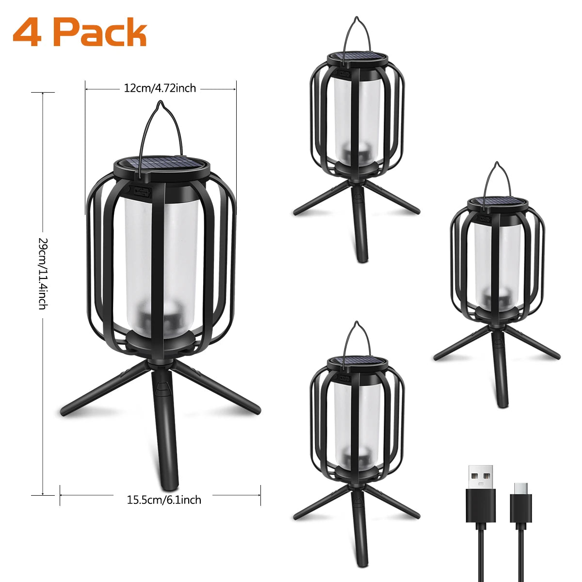 Outdoor LED Solar Flameless Lantern