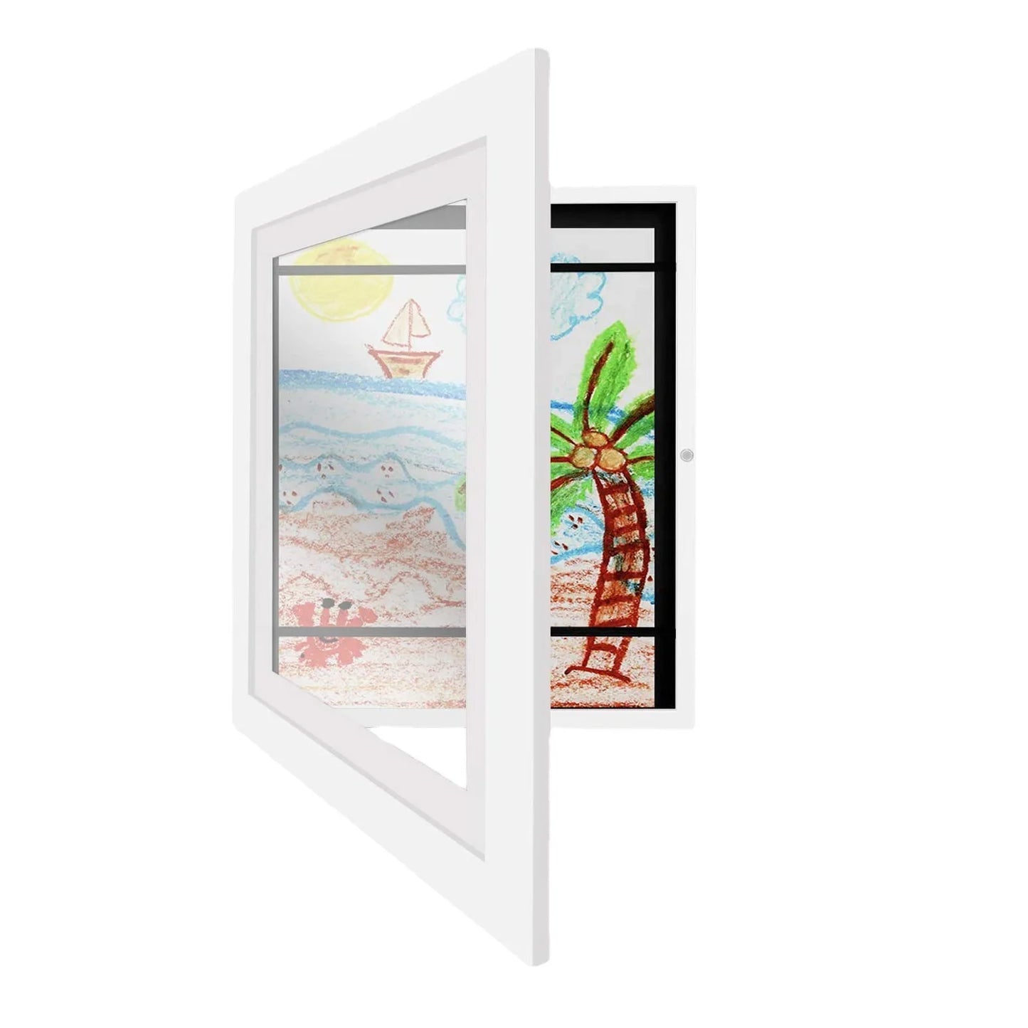 white kids changeable art frame