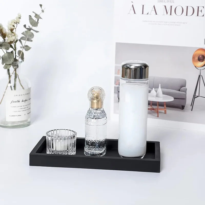 silicon soap tray on vanity