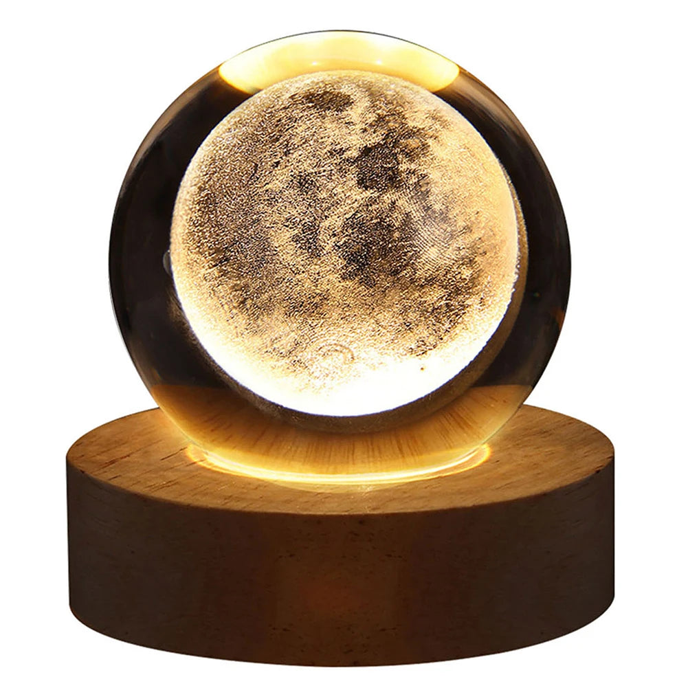 GalaxyGlow⢠Crystal Orb Night Light