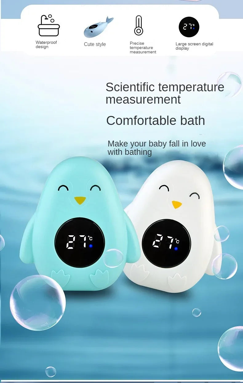 penguin baby bath thermometer