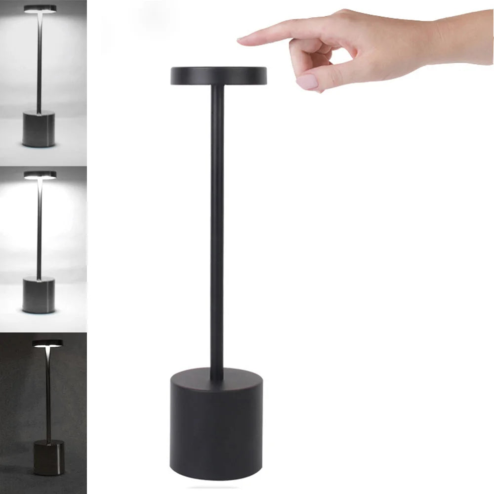 black Touch Sensor LED Table Lamp