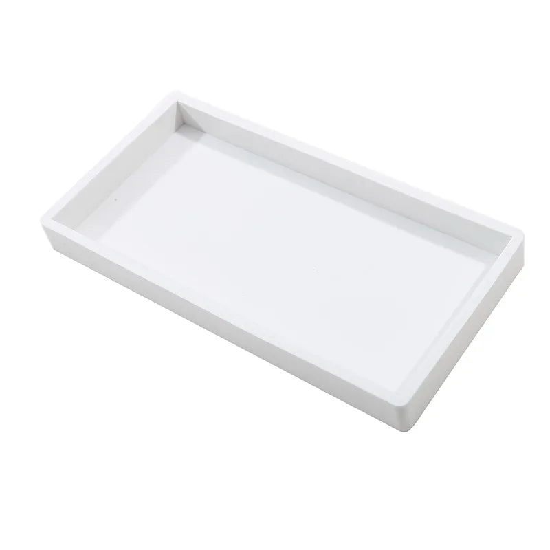 white silicon soap tray