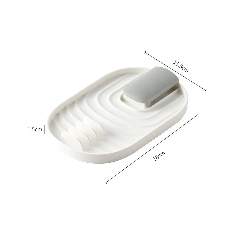 white silicone spatula holder