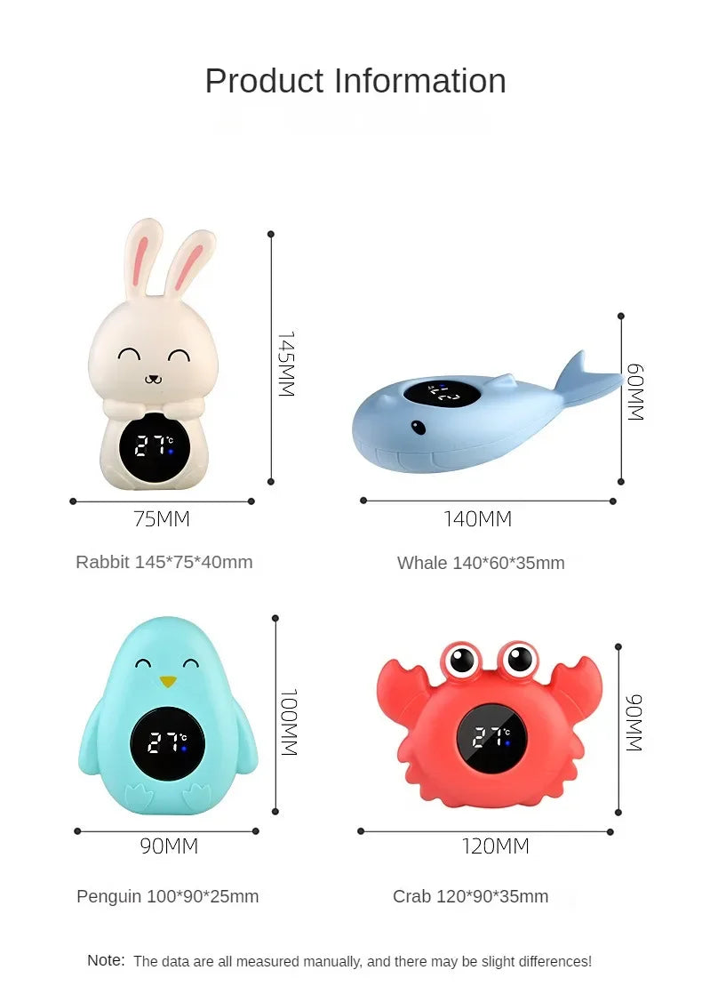 dimensions of baby bath thermometer