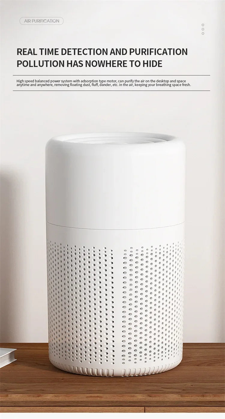 Portable USB Air Purifier with Essential Oil Diffuser β Quiet, Compact & Effective Odor Removal