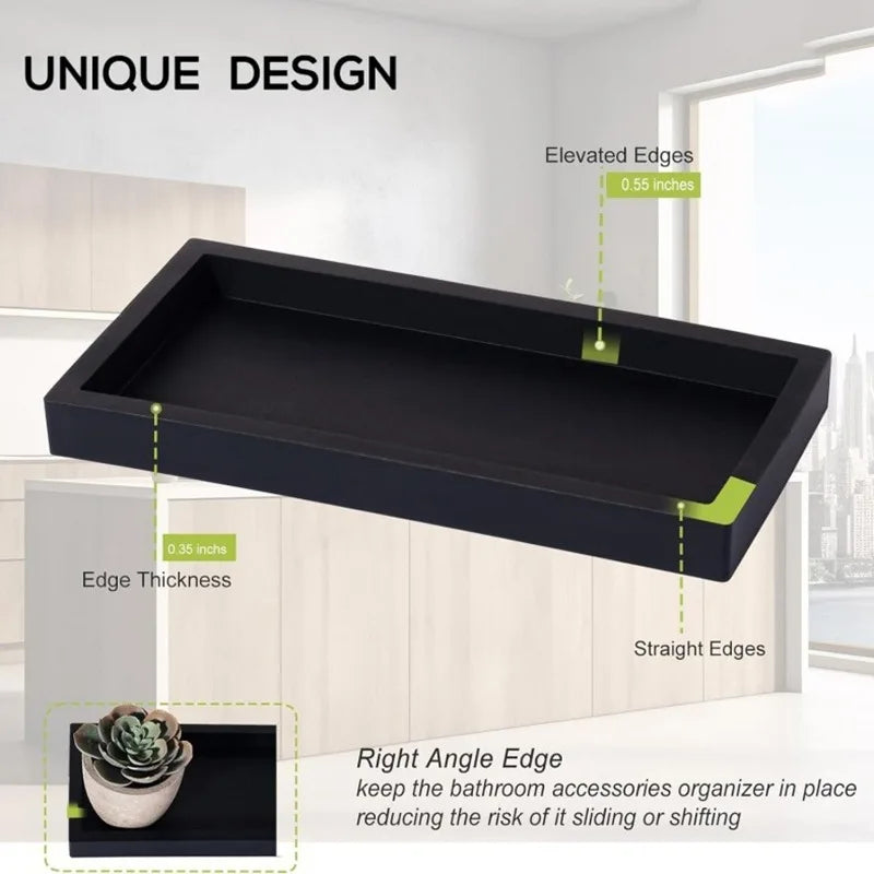 black silicon soap tray with description