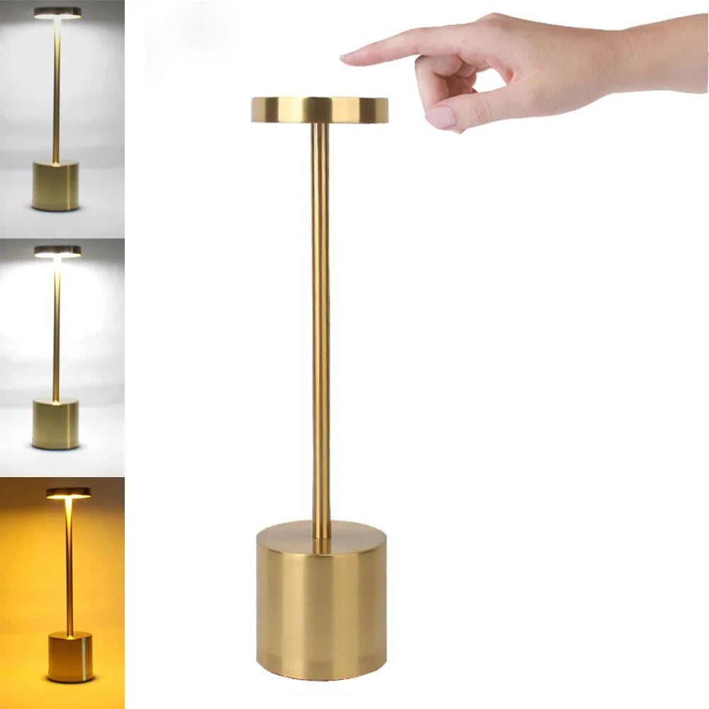 gold dimmable table lamp