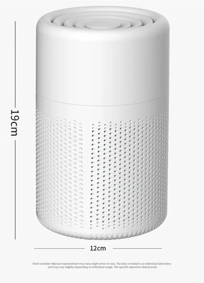 Portable USB Air Purifier with Essential Oil Diffuser – Quiet, Compact & Effective Odor Removal