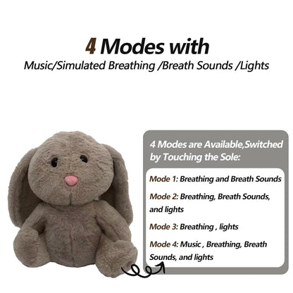 bunny soothing musical plush toy