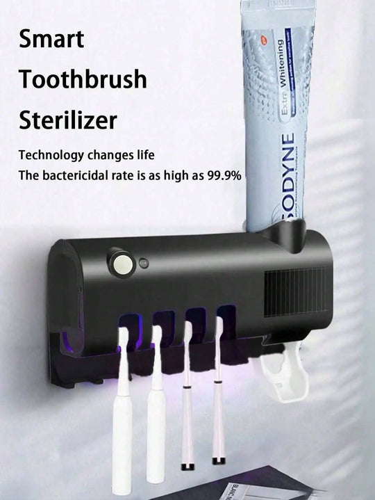 toothbrush holder with uv sterilizer