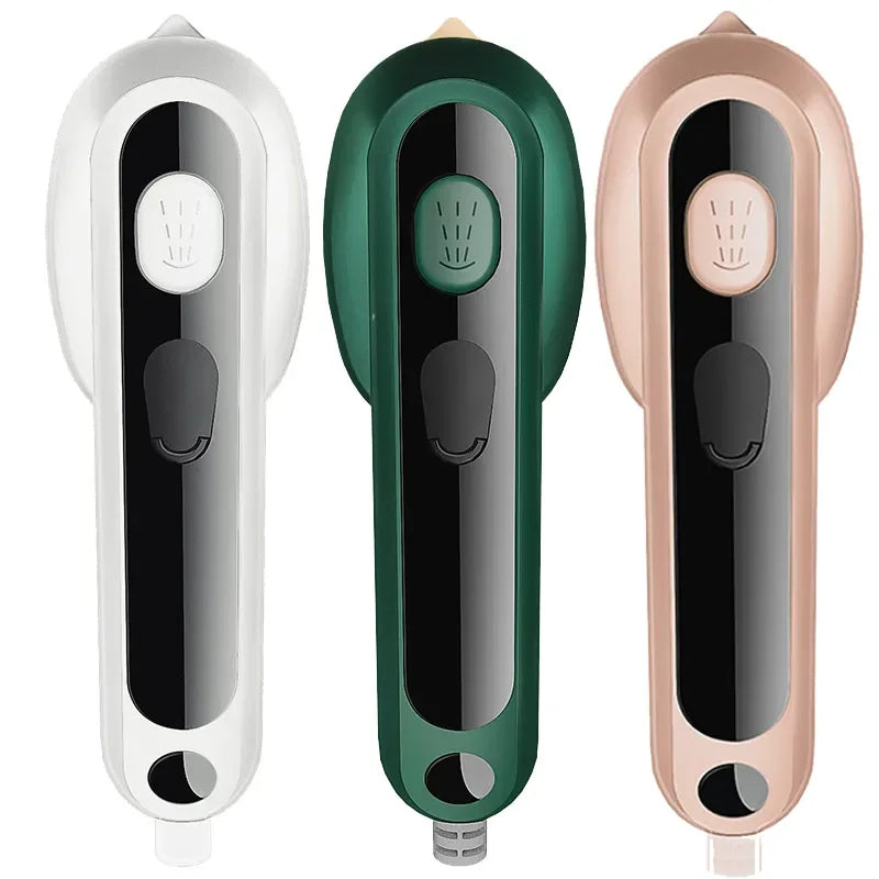 white, green and pink Color selection of mini steam iron