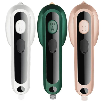 white, green and pink Color selection of mini steam iron