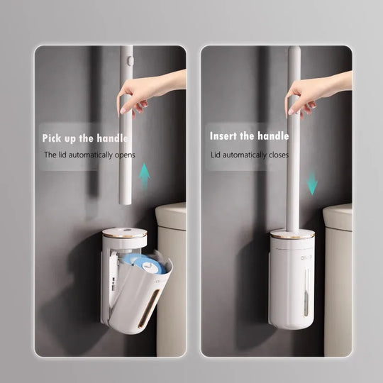 wallmounted disposable toilet brush
