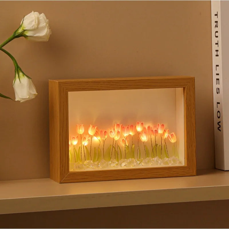 DIY Tulip Flower Garden Light Box
