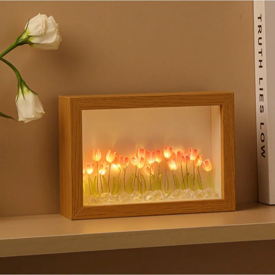 DIY Tulip Flower Garden Light Box