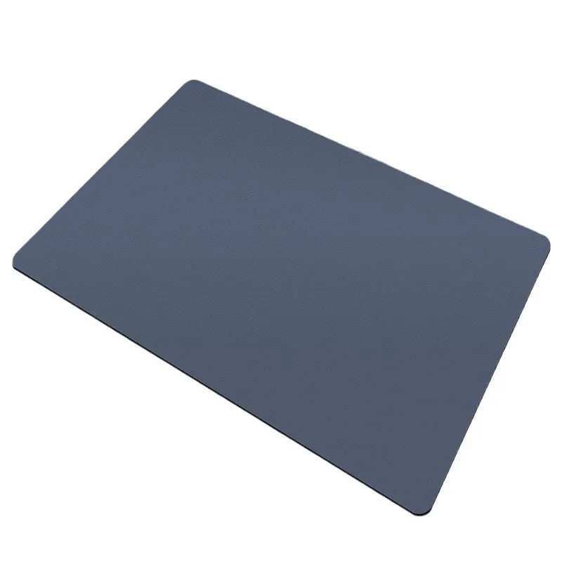 Solid blue color bathroom mat on a white background