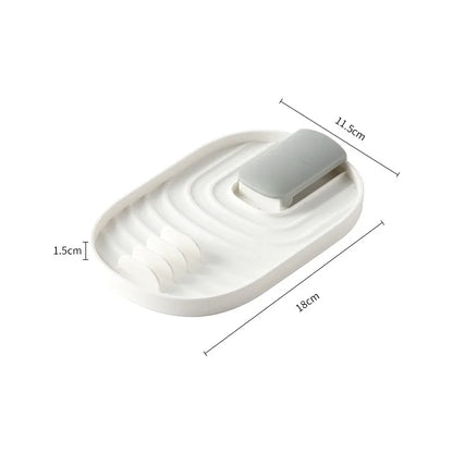 white silicone spatula holder