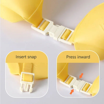 adjustable strap on the baby crown shower cap