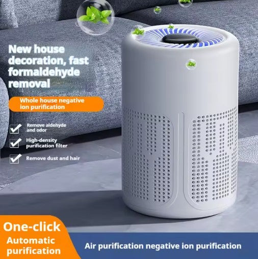 Portable USB Air Purifier with Essential Oil Diffuser – Quiet, Compact & Effective Odor Removal