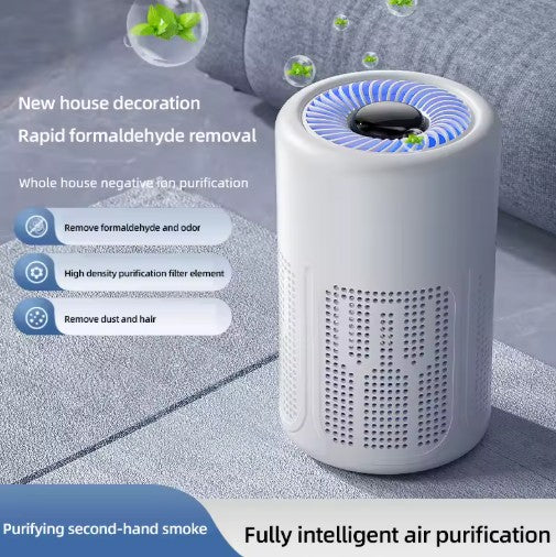 Portable USB Air Purifier with Essential Oil Diffuser – Quiet, Compact & Effective Odor Removal