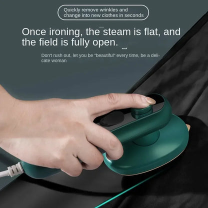 flat ironing with the mini steam iron