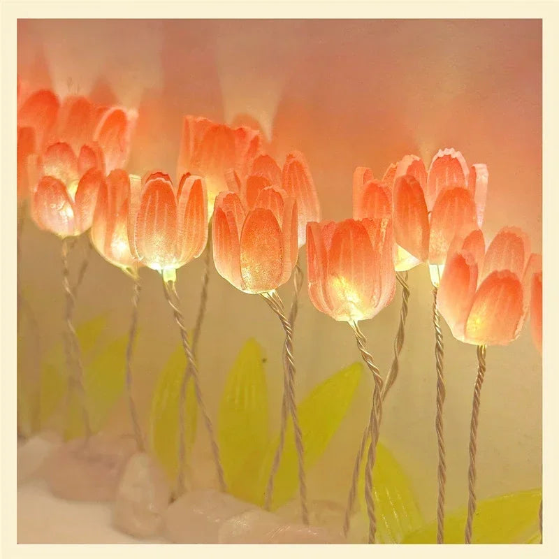 DIY Tulip Flower Garden Light Box