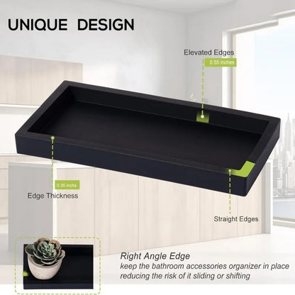 black silicon soap tray with description