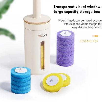 storage box on disposable toilet brush
